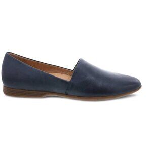 NEW DANSKO Leather Larisa Comfort Flats in navy for women 825 4m2
